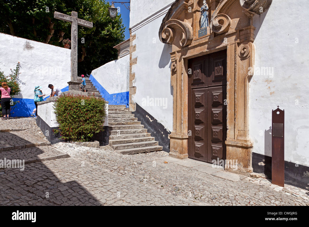 Misericordia Kirche (16. Jahrhundert - Renaissance / manieristischen) in Obidos. Óbidos, Portugal. Stockfoto