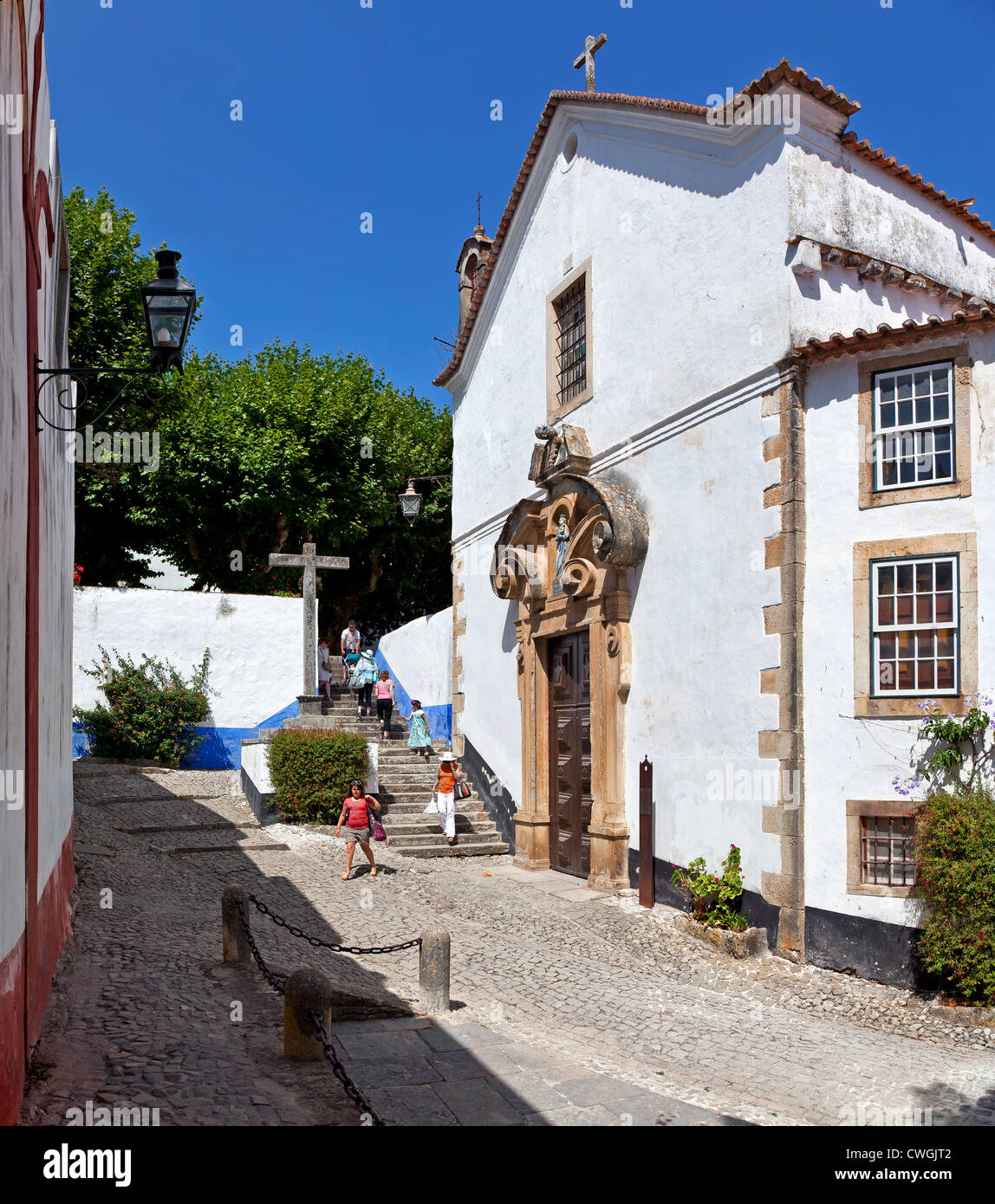 Misericordia Kirche (16. Jahrhundert - Renaissance / manieristischen) in Obidos. Óbidos, Portugal. Stockfoto