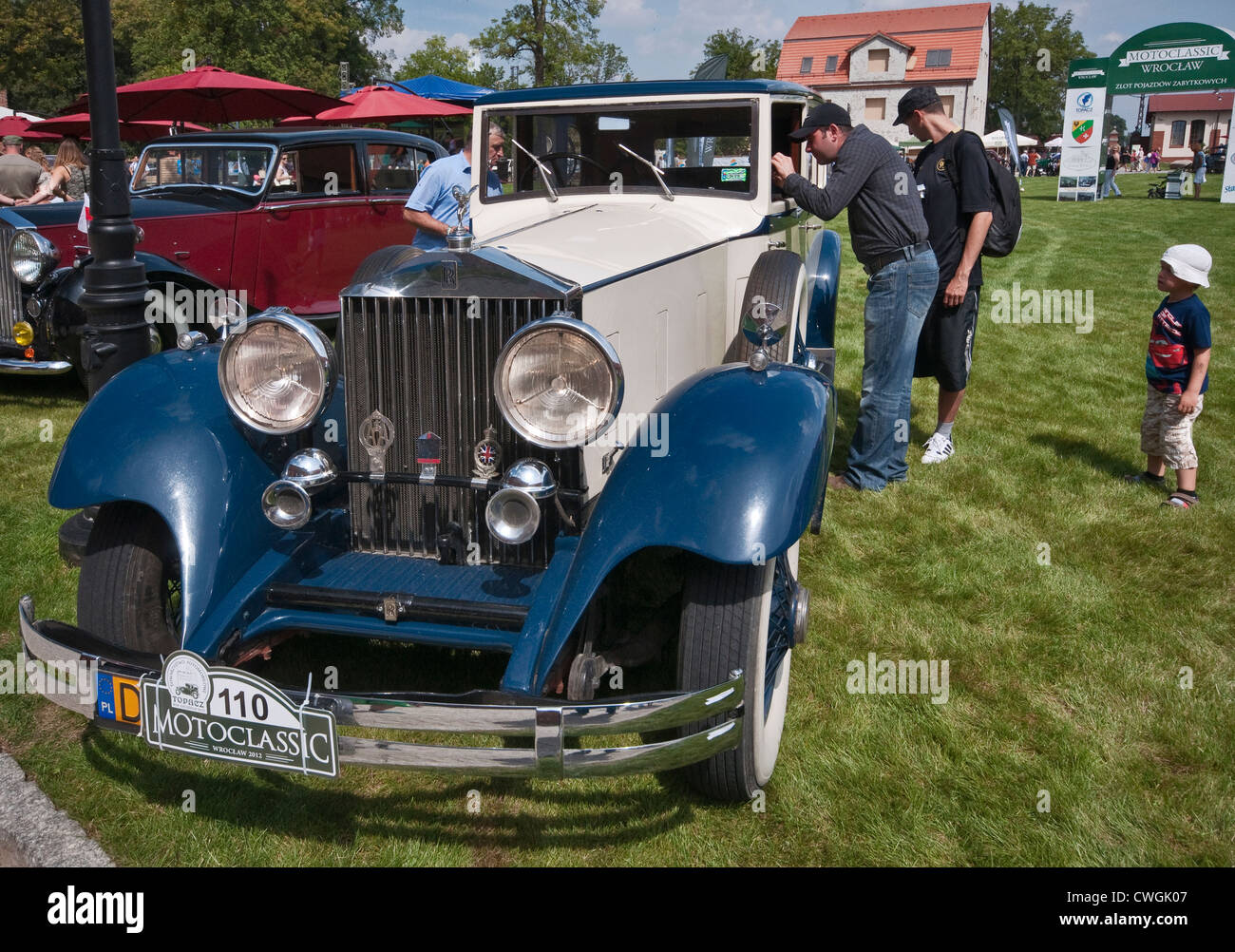 1933 Rolls-Royce Phantom II bei Motoclassic Auto show im Topacz Schloss in Kobierzyce in der Nähe von Breslau, Niederschlesien, Polen Stockfoto