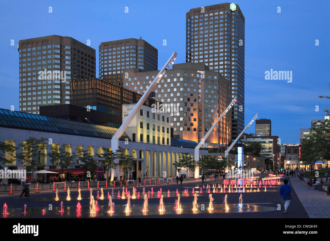 Kanada, Quebec, Montreal, Musée d ' Art Contemporain, Complexe Desjardins, rue Jeanne Mance, Stockfoto