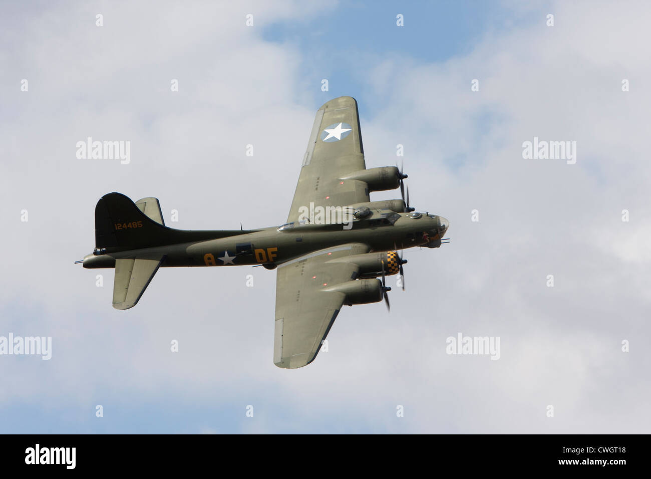 Boeing B-17 Flying Fortress "Sally B" bei kleinen Gransden Stockfoto