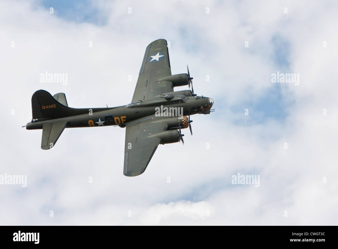 Boeing B-17 Flying Fortress "Sally B" bei kleinen Gransden Stockfoto