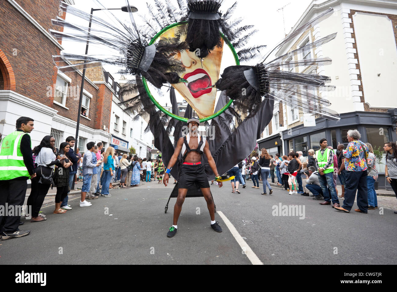 Tänzer bei der Notting Hill Carnival 2012, London, England, UK. Stockfoto