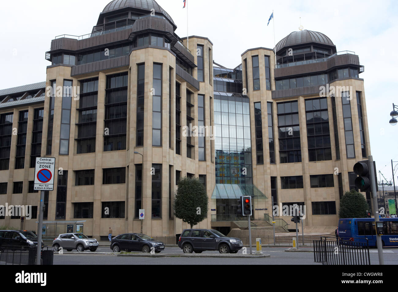 Standard Life Zentrale in Lothian Road finanziellen Bezirk von Edinburgh, Schottland, England, Vereinigtes Königreich Stockfoto