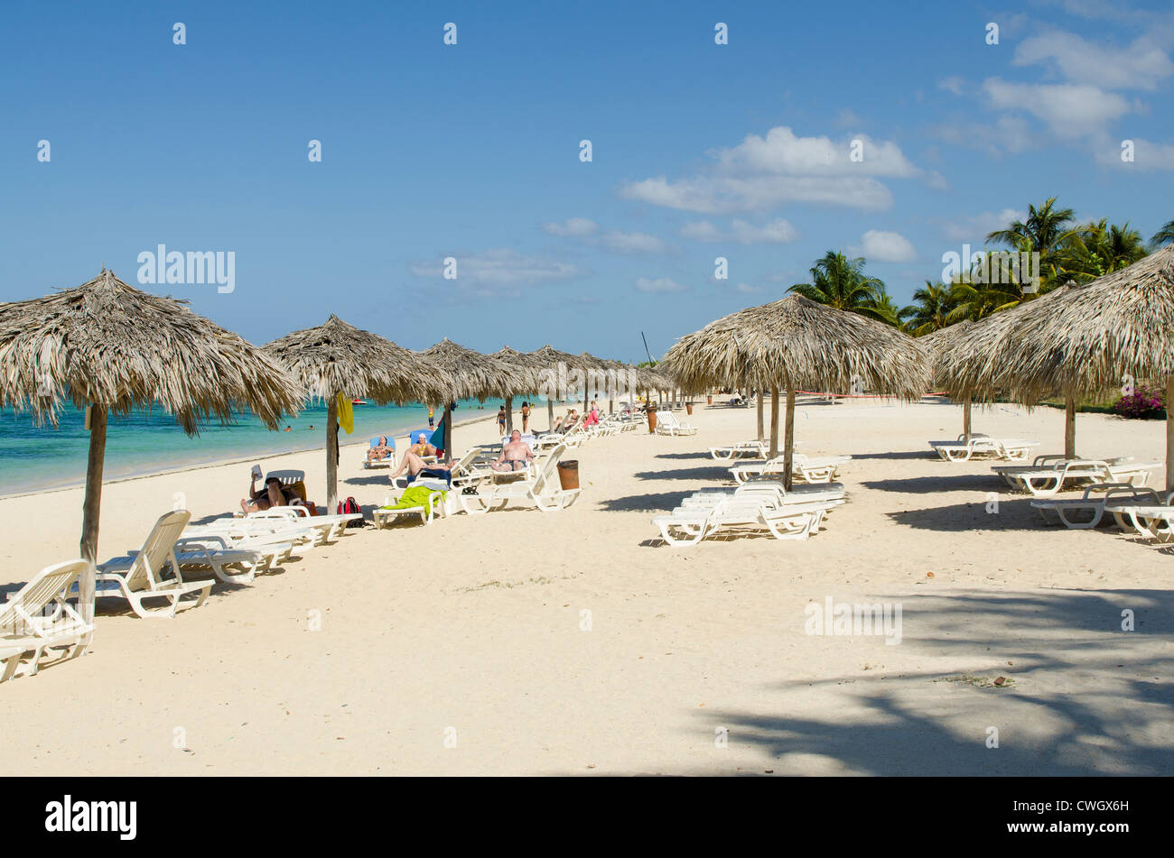 Strand Playa Ancon, Trinidad, Kuba. Stockfoto