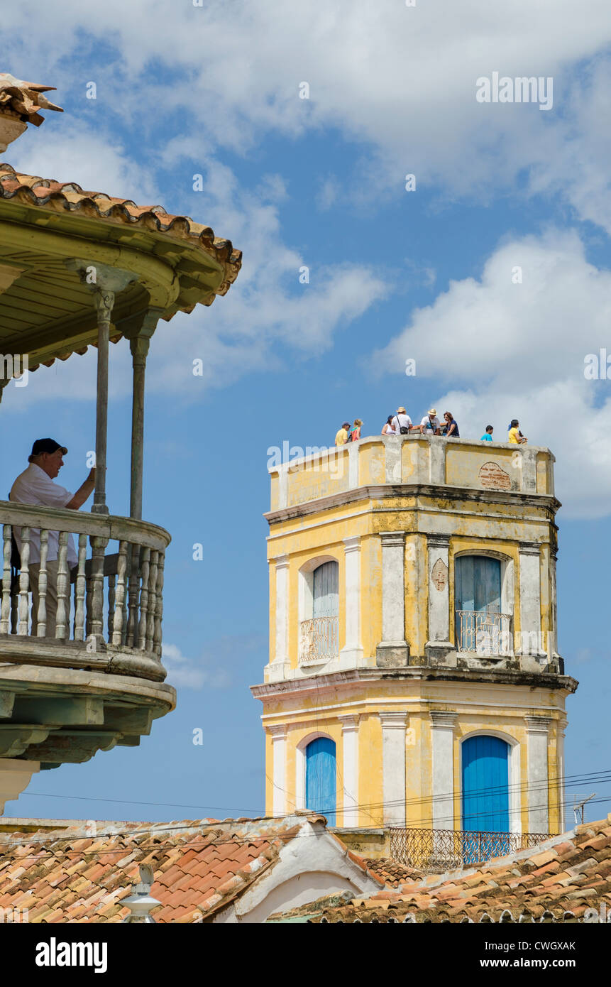 Turm der Cantero Palast, Trinidad, Kuba zum UNESCO-Weltkulturerbe. Stockfoto