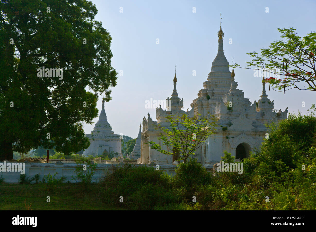 BUDDHISTISCHE PAYAS in historischen INWA diente als die Birmanen Königreiche Hauptstadt seit 400 Jahren - MYANMAR Stockfoto