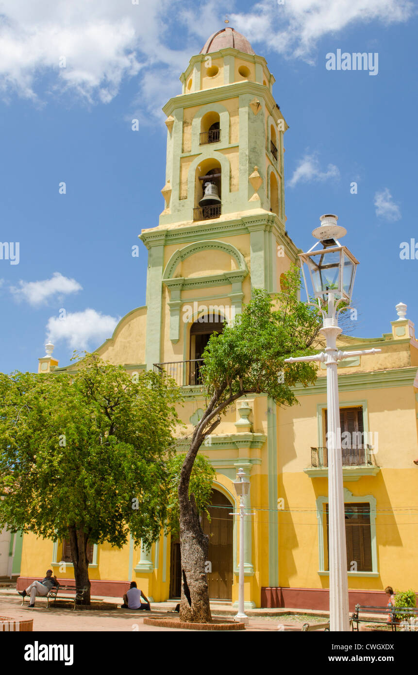 Kirche und Convento de San Francisco (Kloster des Heiligen Franziskus von Assisi), Trinidad, Kuba, UNESCO-Weltkulturerbe. Stockfoto
