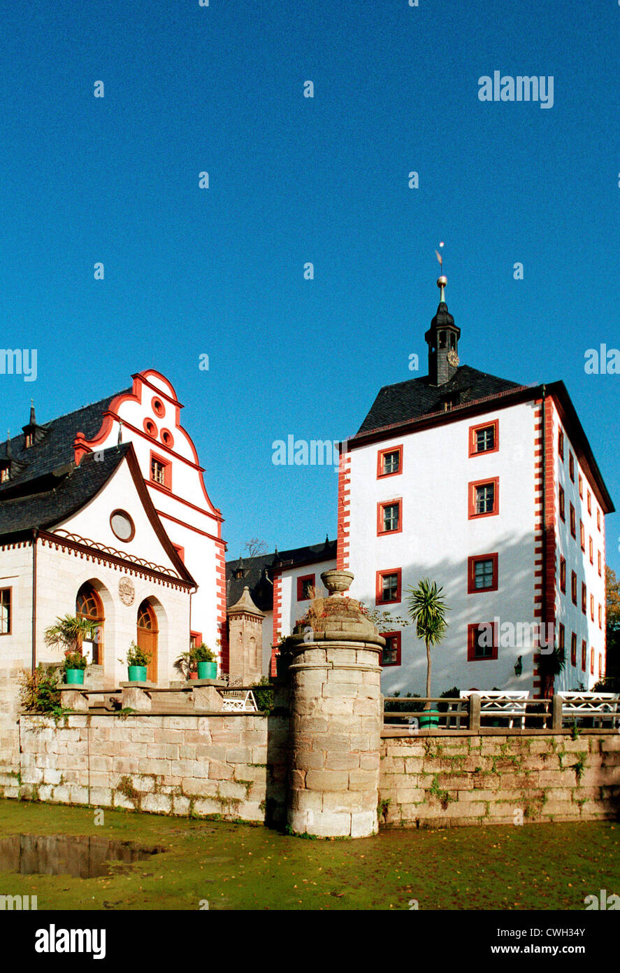 Grosskochberg, das Wasserschloss Kochsberg Stockfoto