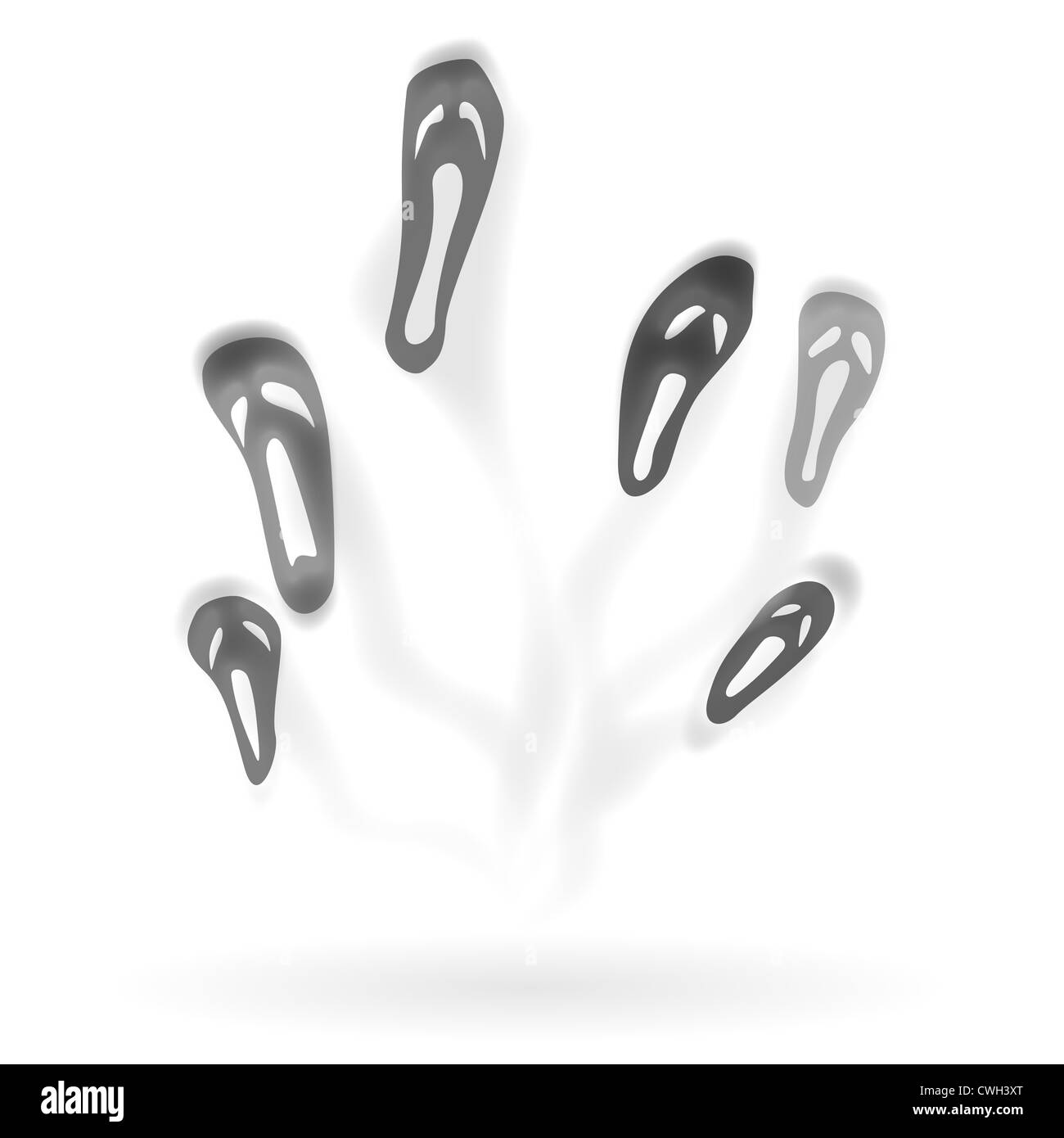 Einige verloren und gequält Seelen auf der Suche nach Ruhe. Stockfoto