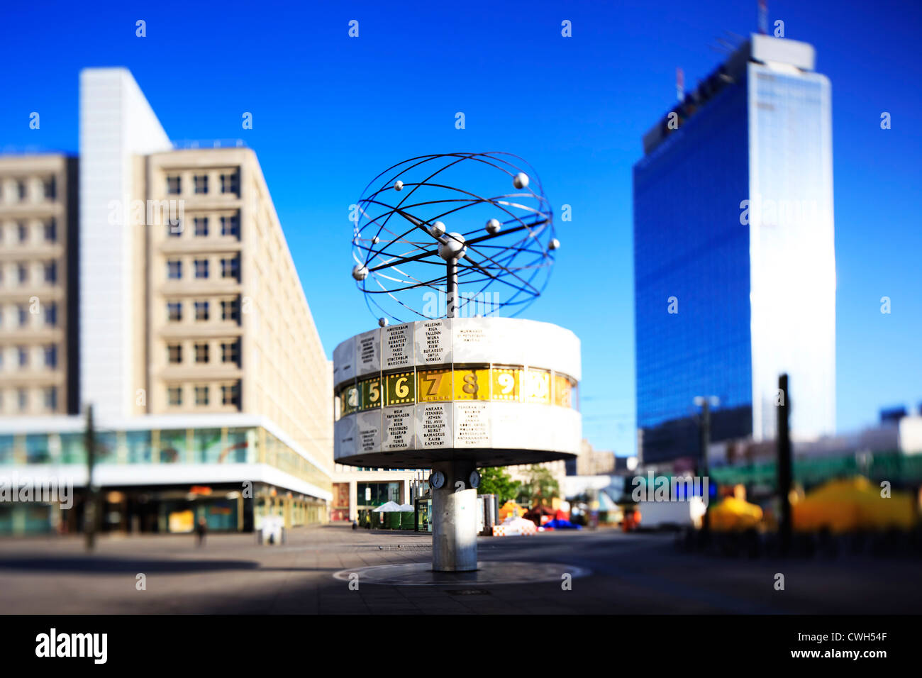 Alexanderplatz in Tilt Effekt Stockfoto