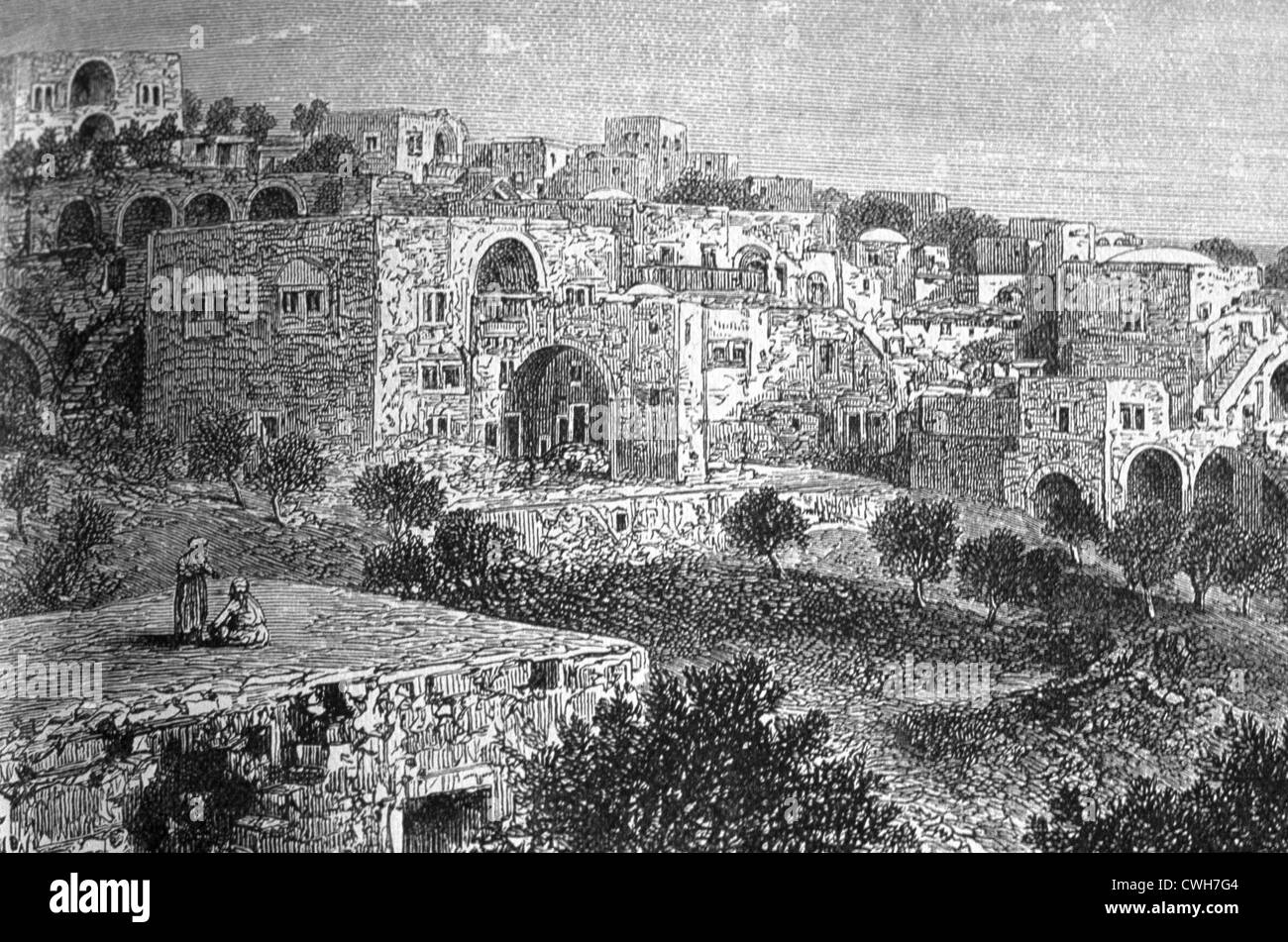 Häuser In Bethlehem um 1900 Stockfoto