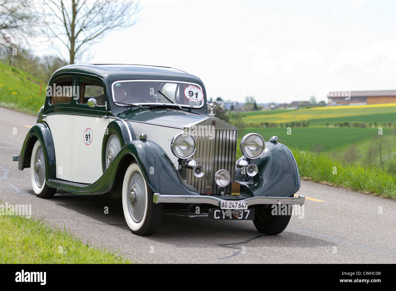 Vintage Pre-Krieg-Rennwagen Rolls-Royce 25/30 aus dem Jahr 1936 Stockfoto