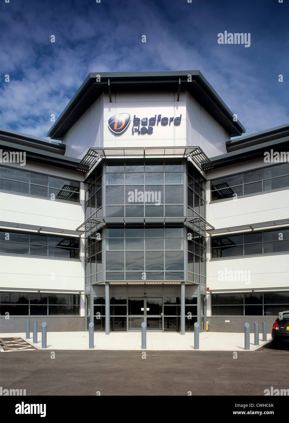 Bedford i-Laborgebäude. Stockfoto