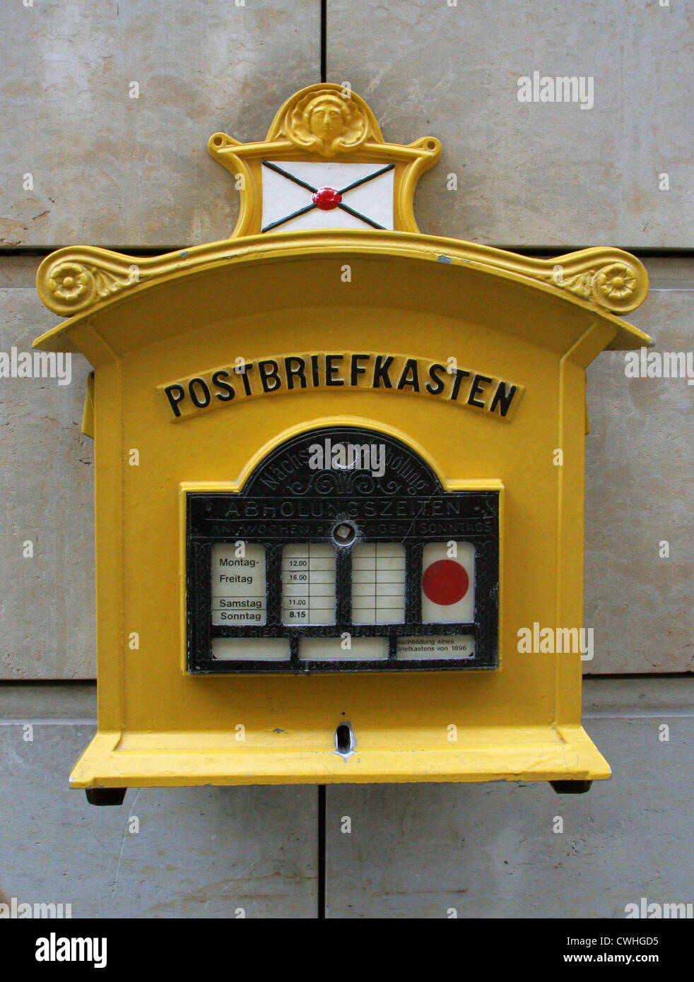 Dresden, historische Postfach Stockfoto