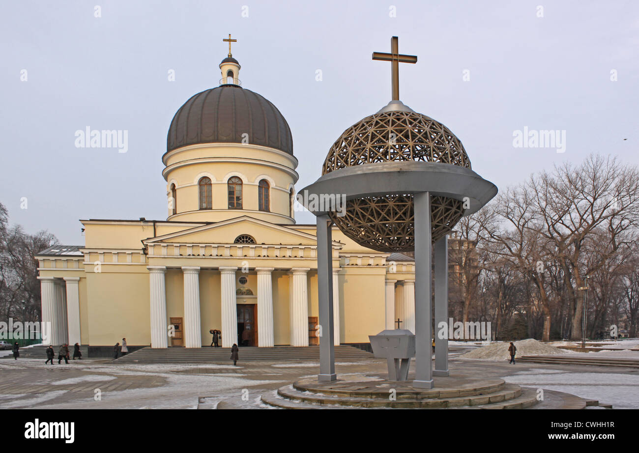 Republik Moldau. Chisinau. Kathedrale Stockfoto