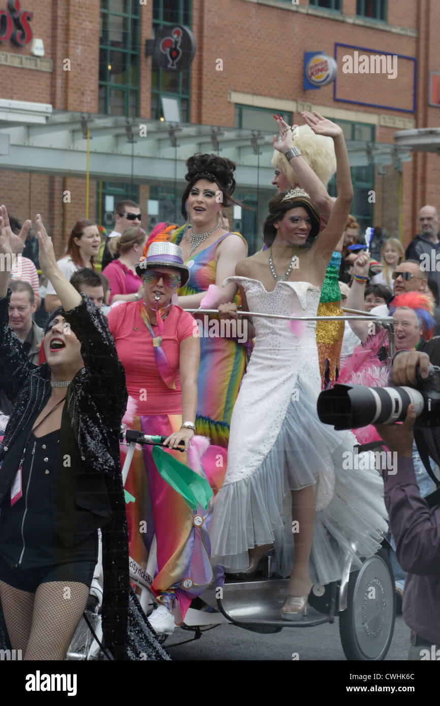 Outdoor-Prozession Liverpool gay-pride Stockfoto