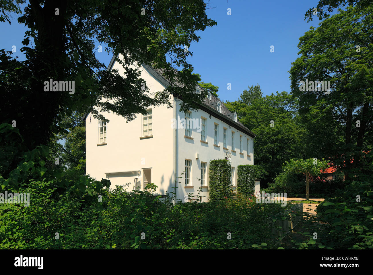 Haus Traar in Krefeld-Traar, Niederrhein, Nordrhein-Westfalen, Herrenhaus Stockfoto