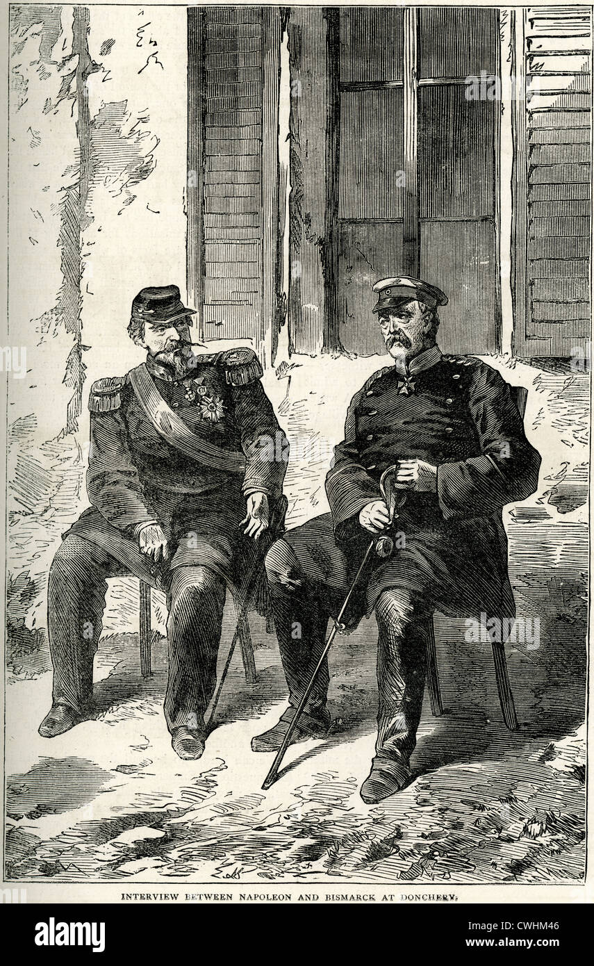 Mit napoleon iii und otto von bismarck Fotos und Bildmaterial in