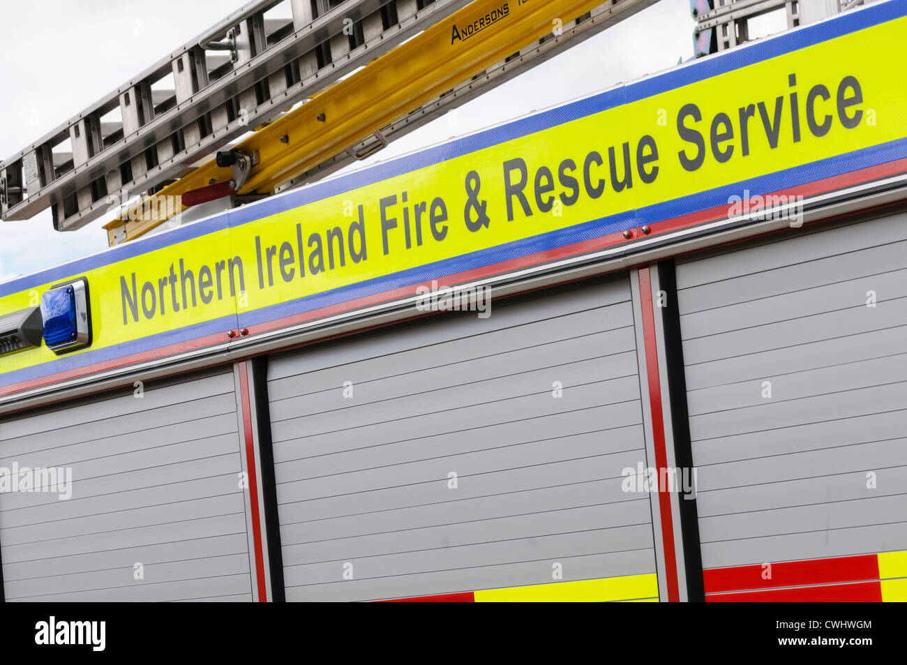 Nordirland Feuer und Rettung Service Feuerwehrauto Stockfoto