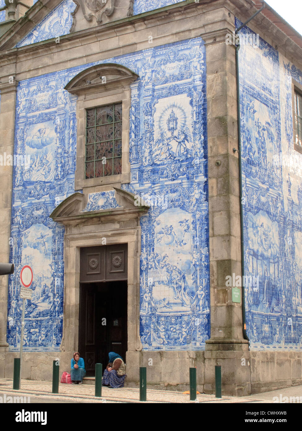 Capela Das Almas de Santa Catarina Rua de Santa Catarina Porto Portugal Stockfoto