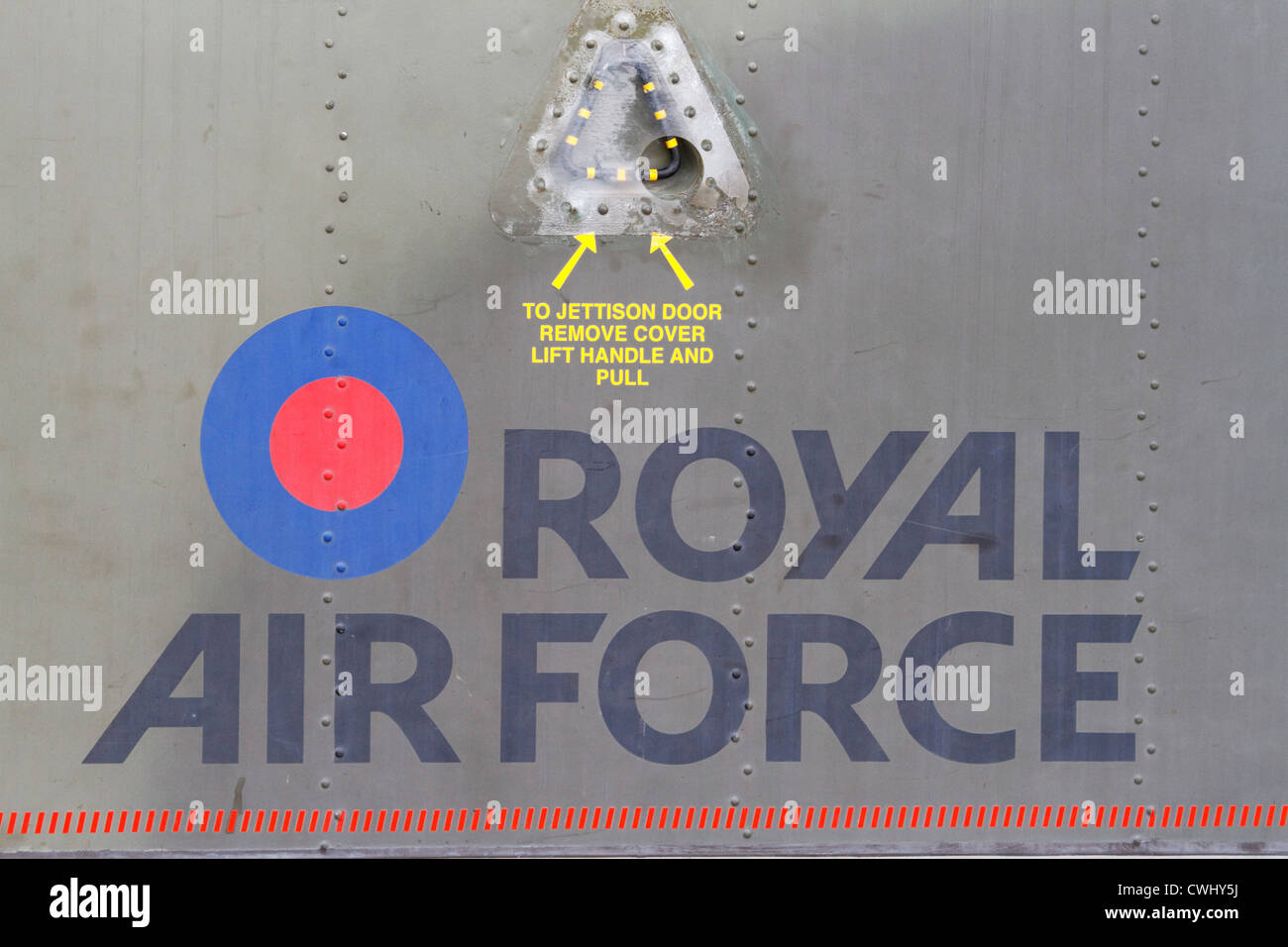 Königliche Luftwaffe Roundel detail Stockfoto