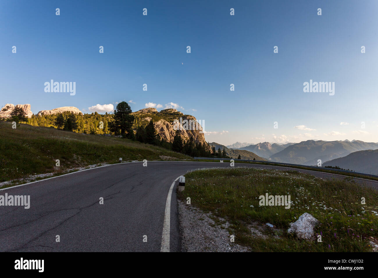 Falzarego-Pass ist ein hoher Berg in der Provinz Belluno in Italien. Stockfoto