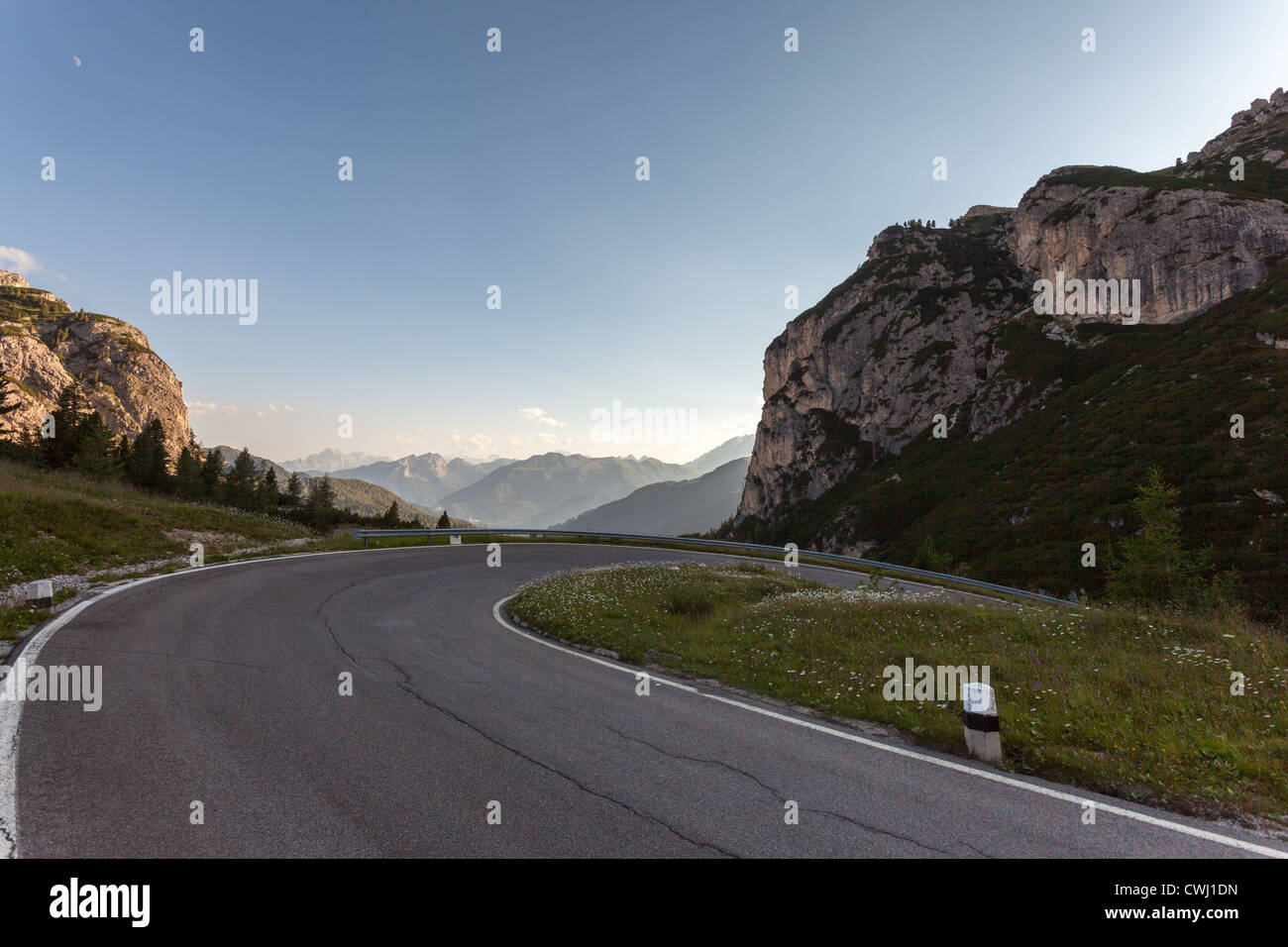 Falzarego-Pass ist ein hoher Berg in der Provinz Belluno in Italien. Stockfoto
