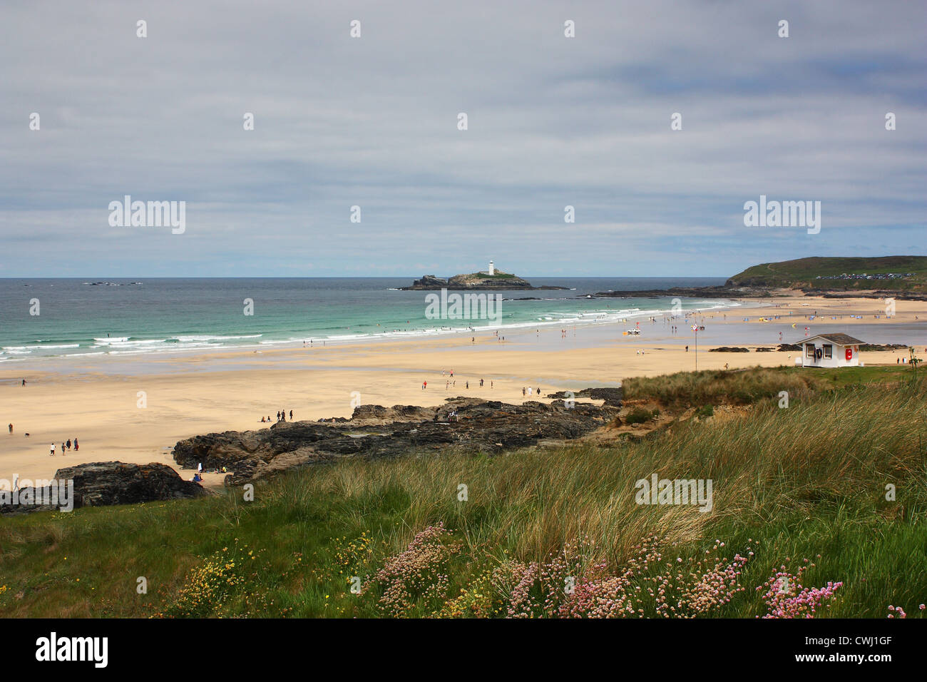 Gwithian Strand an der Nordküste Cornish Stockfoto