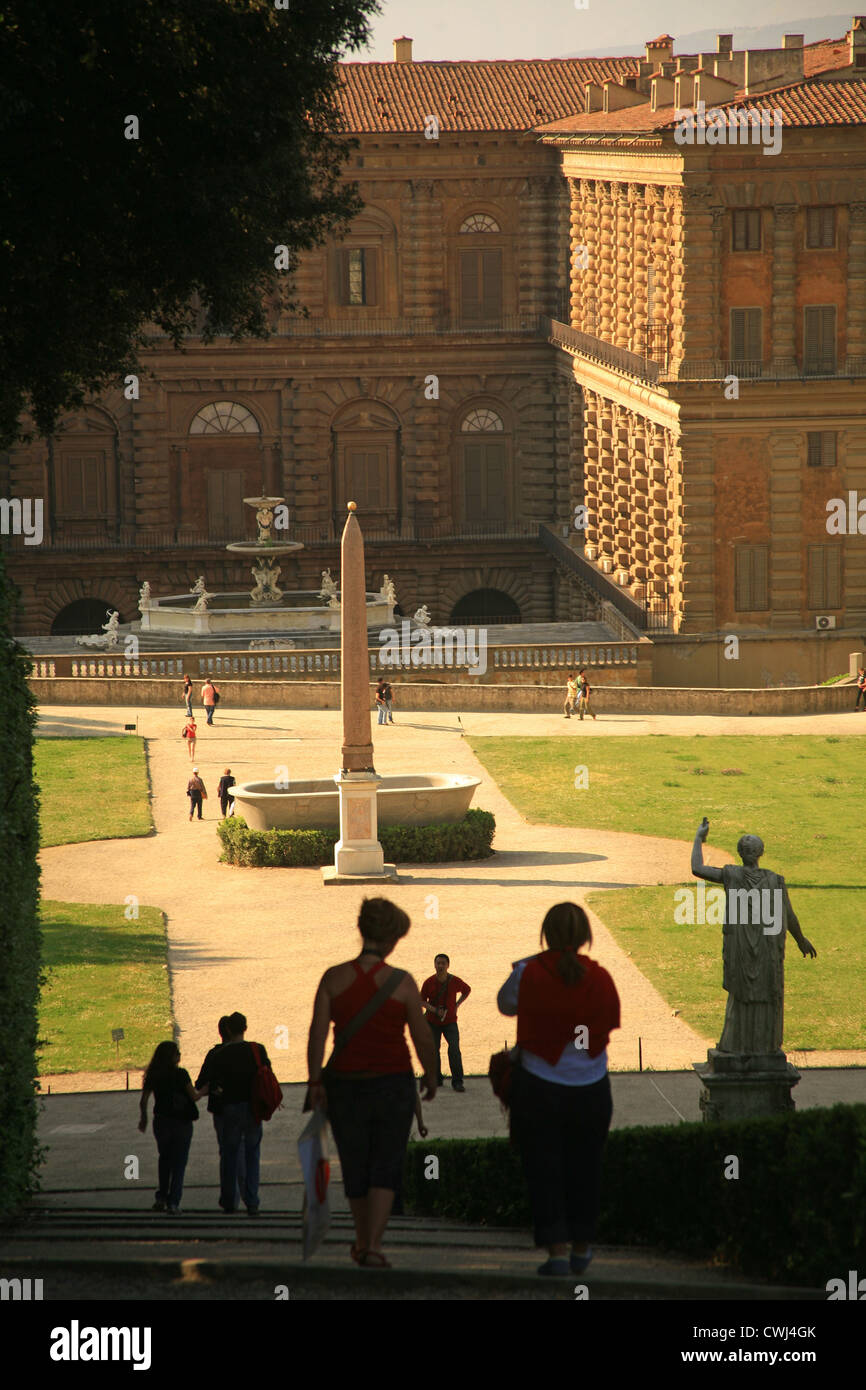Italien, Toskana, Florenz, Boboli-Gärten und Palazzo Pitti Stockfoto