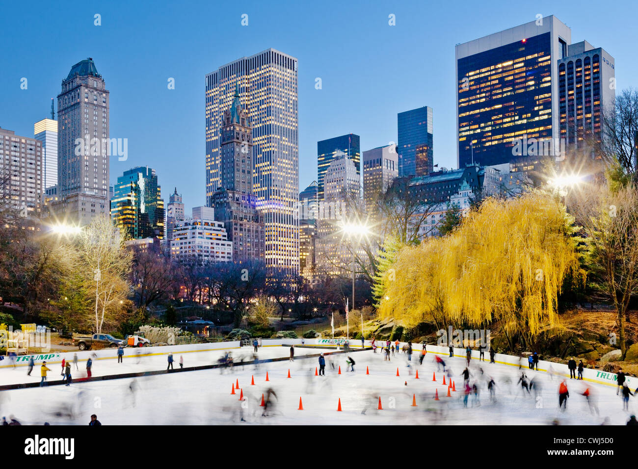 Wollman Skating Rink, Central Park, Manhattan, New York City, USA. Stockfoto