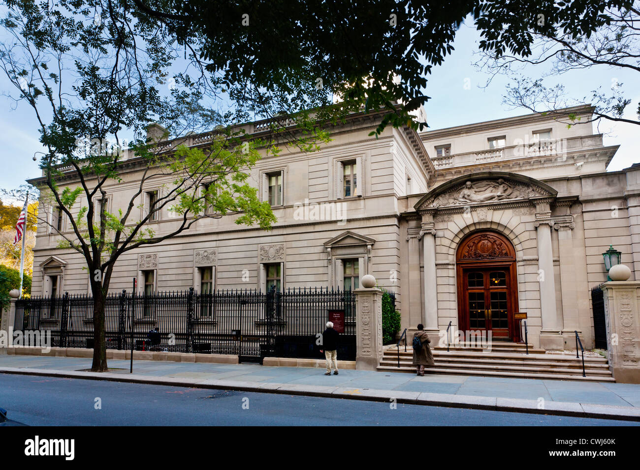 Die Frick Collection umfasst drei Vermeers. Fifth Avenue, Museumsmeile, New York City, USA. Stockfoto