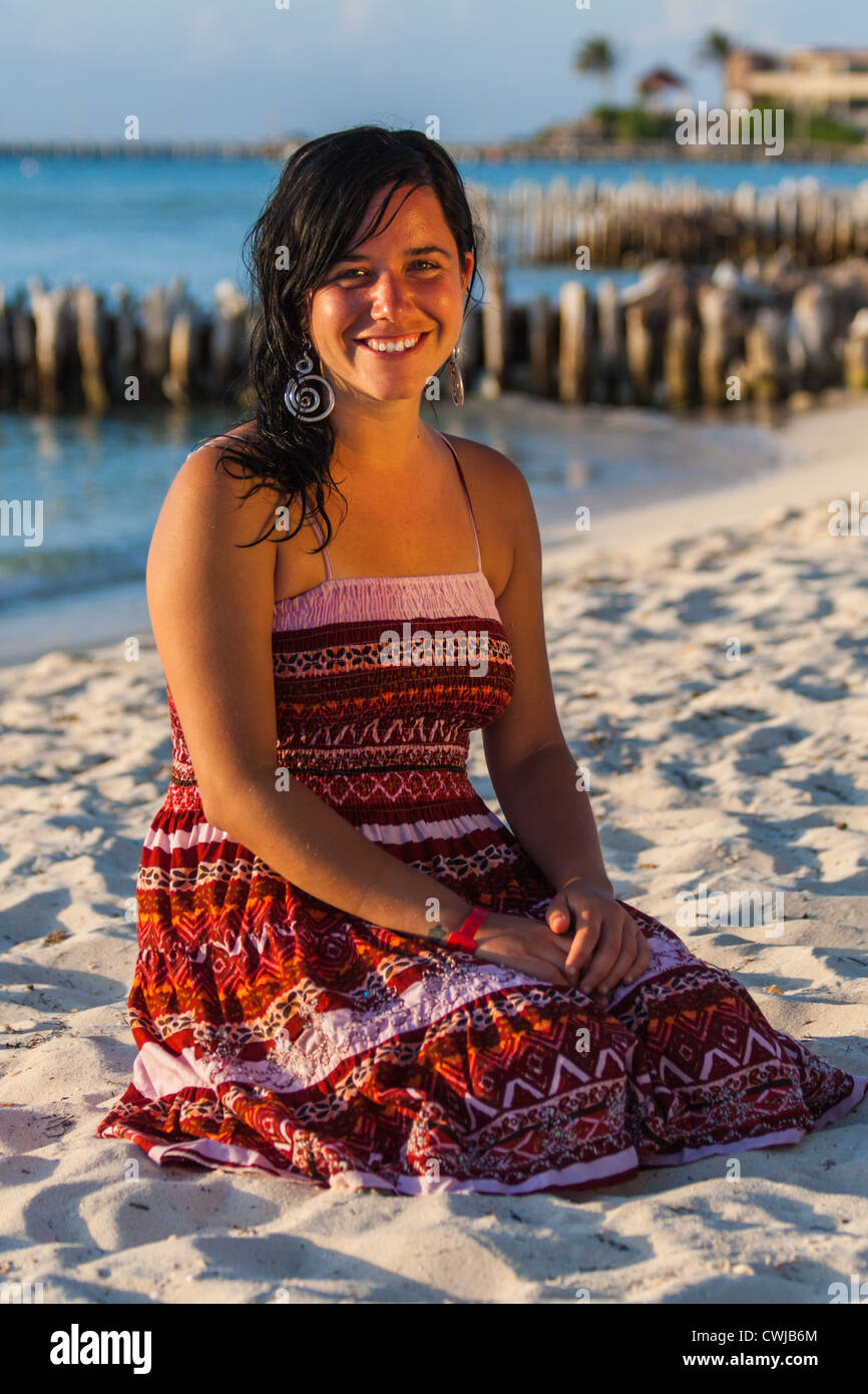 Strand von Yucatan, Isla Mujeres, Mexiko Stockfoto