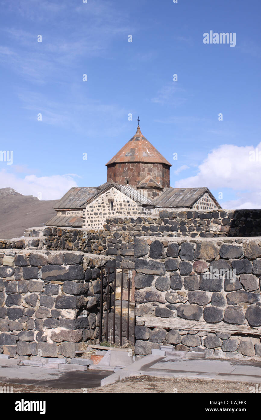 Armenien. Sevan. Sevan Kloster. Surb Arakelots Stockfoto