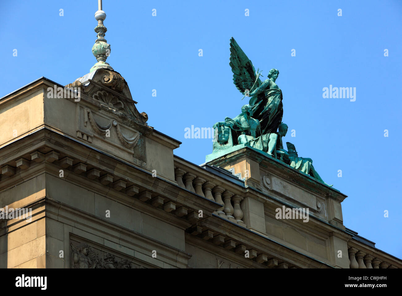 Bronzeplastik von Hugo Lederer bin Kaiser-Wilhelm-Museum in Krefeld, Niederrhein, Nordrhein-Westfalen Stockfoto