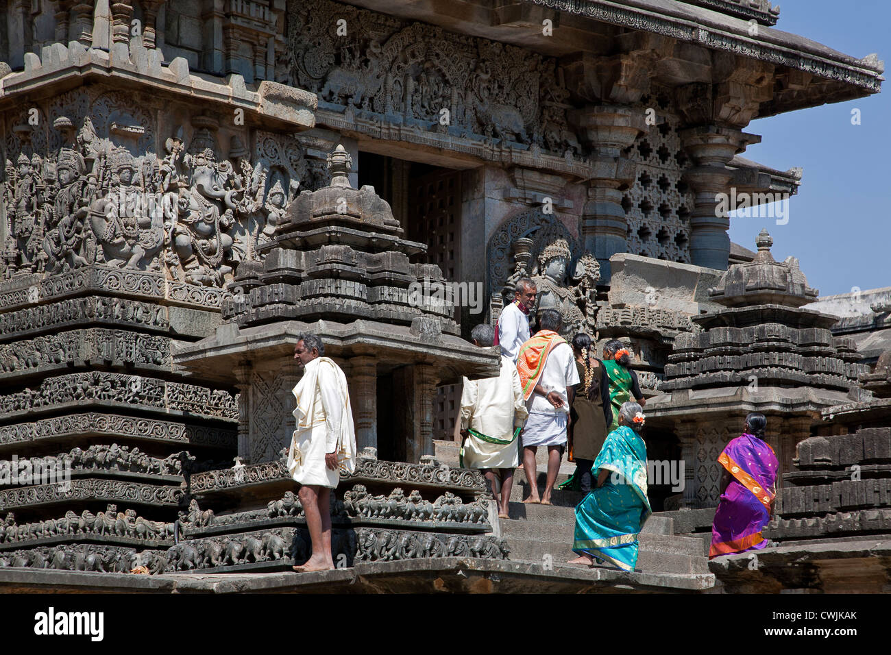 Hoysaleswara Tempel. Dorasamudra. Karnataka. Indien Stockfoto