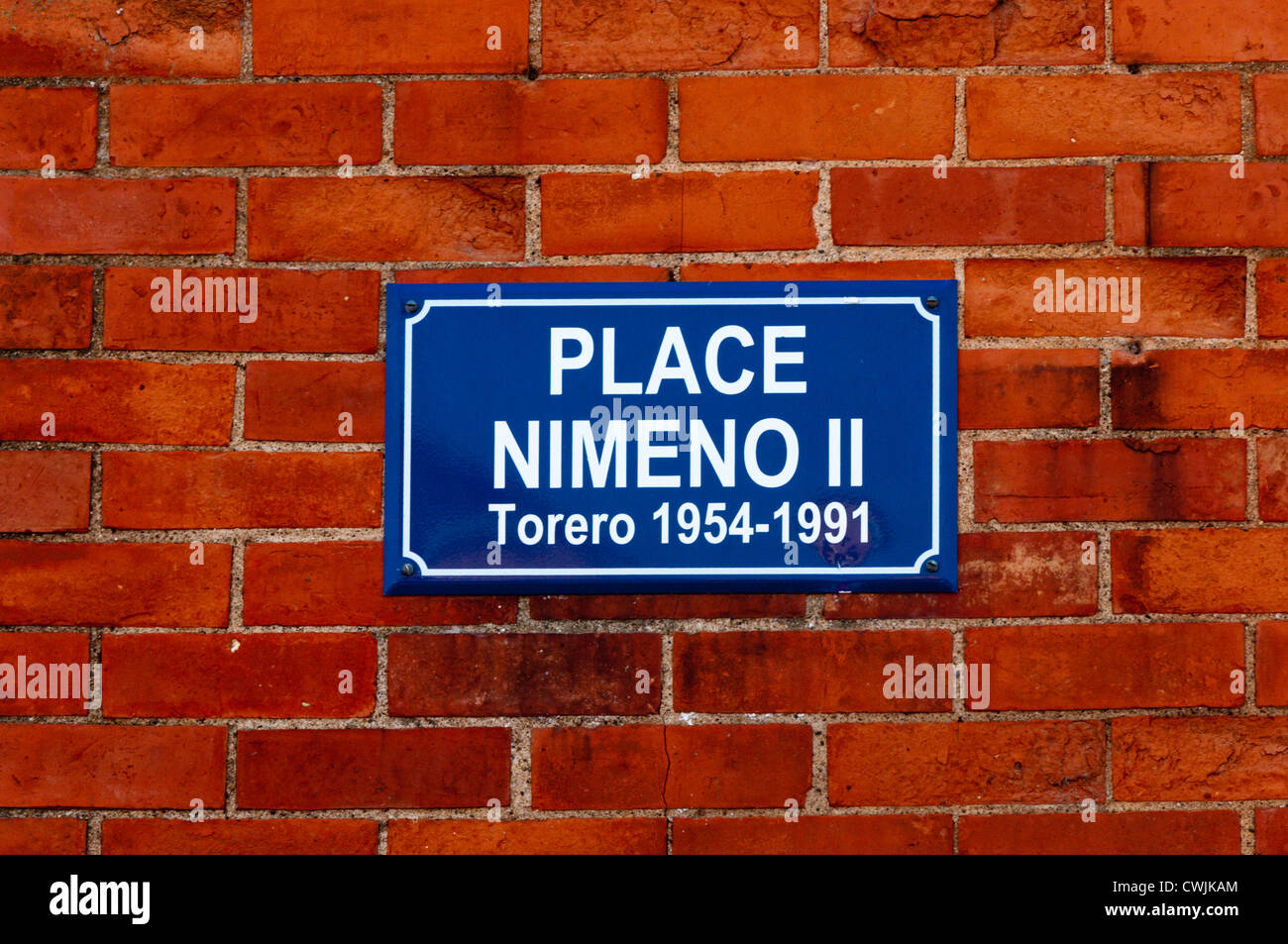 Place Nimeño II vor dem Stierkampf Arena in Beziers, Südfrankreich. Stockfoto