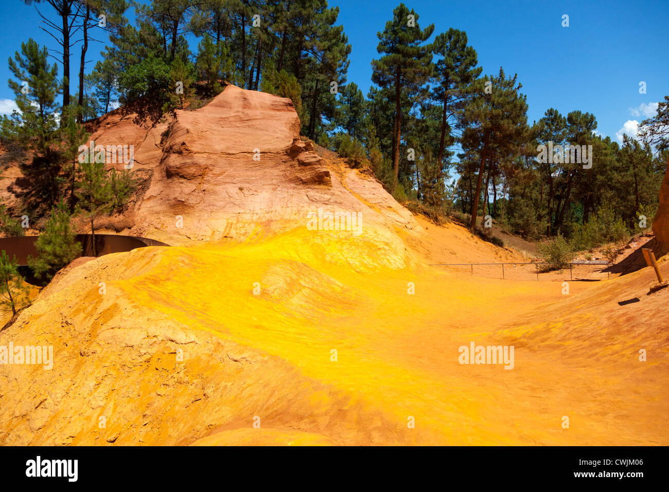 Ocker in Roussillon Provence Frankreich Stockfoto