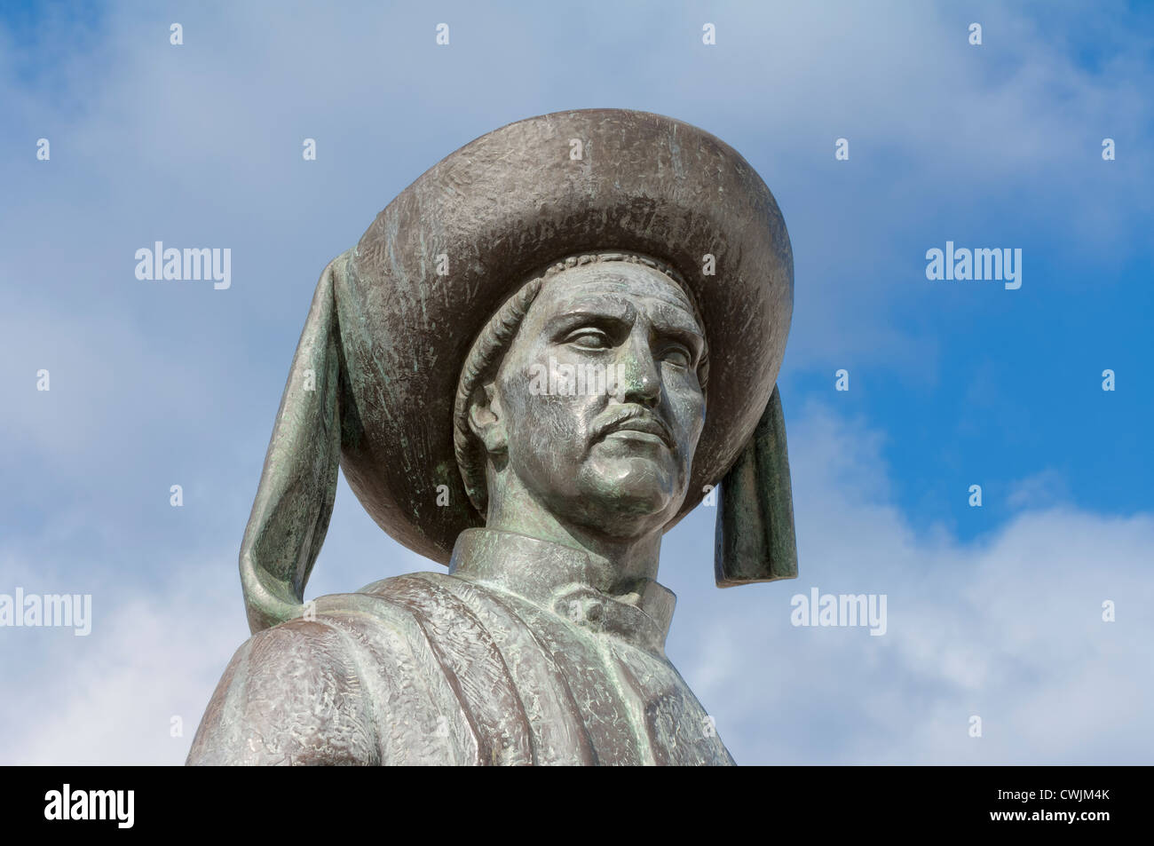 Henry die Navigator-Statue, Praça da Republica, Lagos, Algarve, Portugal Stockfoto