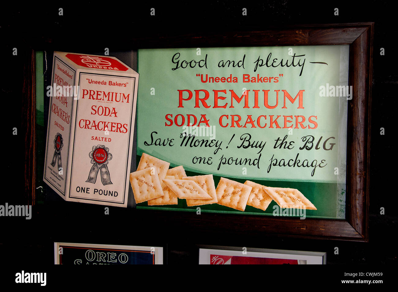 Premium Soda Crackers Uneeda Bakers Bakery Manhattan, New York City , American, Vereinigte Staaten von Amerika, USA Stockfoto