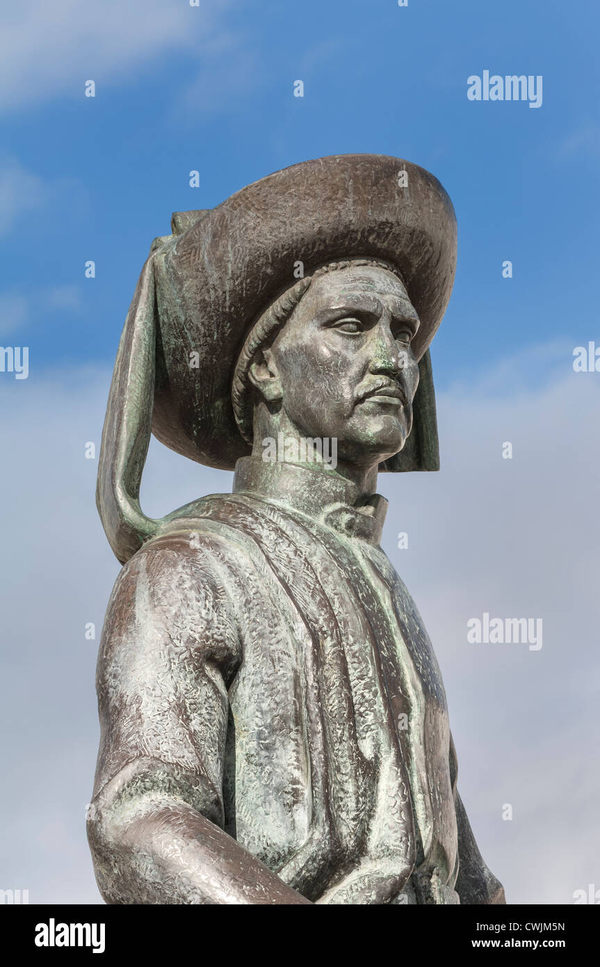 Henry die Navigator-Statue, Praça da Republica, Lagos, Algarve, Portugal Stockfoto