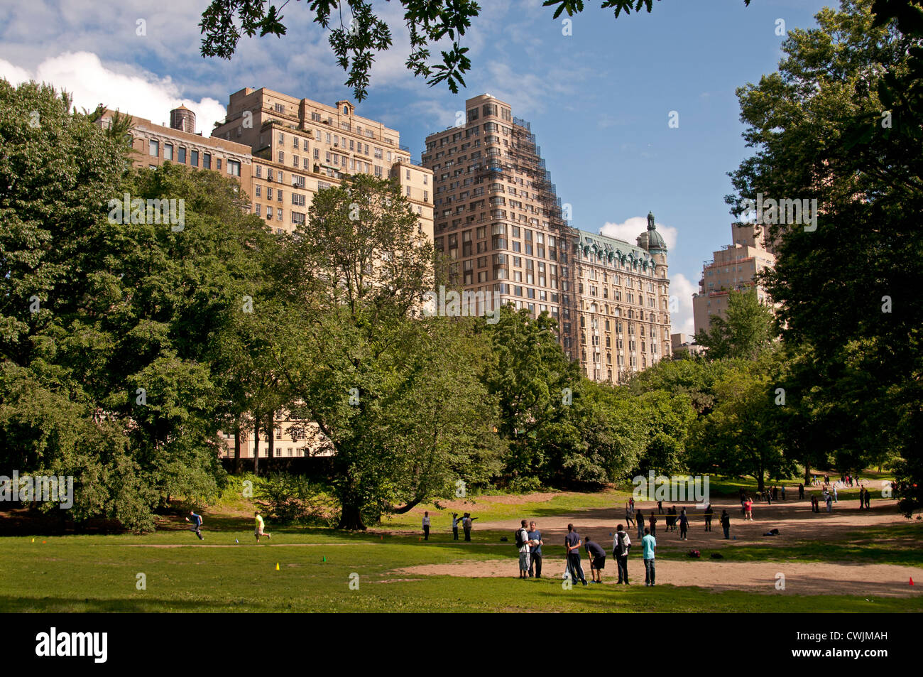 Central Park New York City Hintergrund Upper West Side Manhattan United States Stockfoto