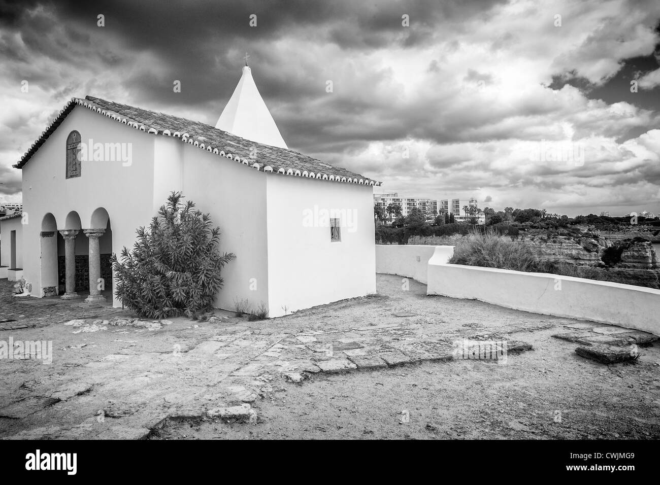 Praia da Rocha, Kapelle, Portimao, Algarve, Portugal Stockfoto