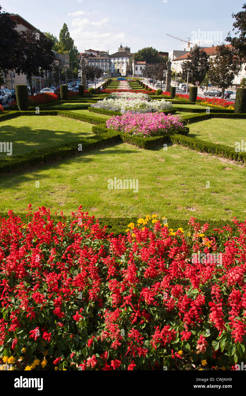 Garten, Guimaraes, Portugal Stockfoto