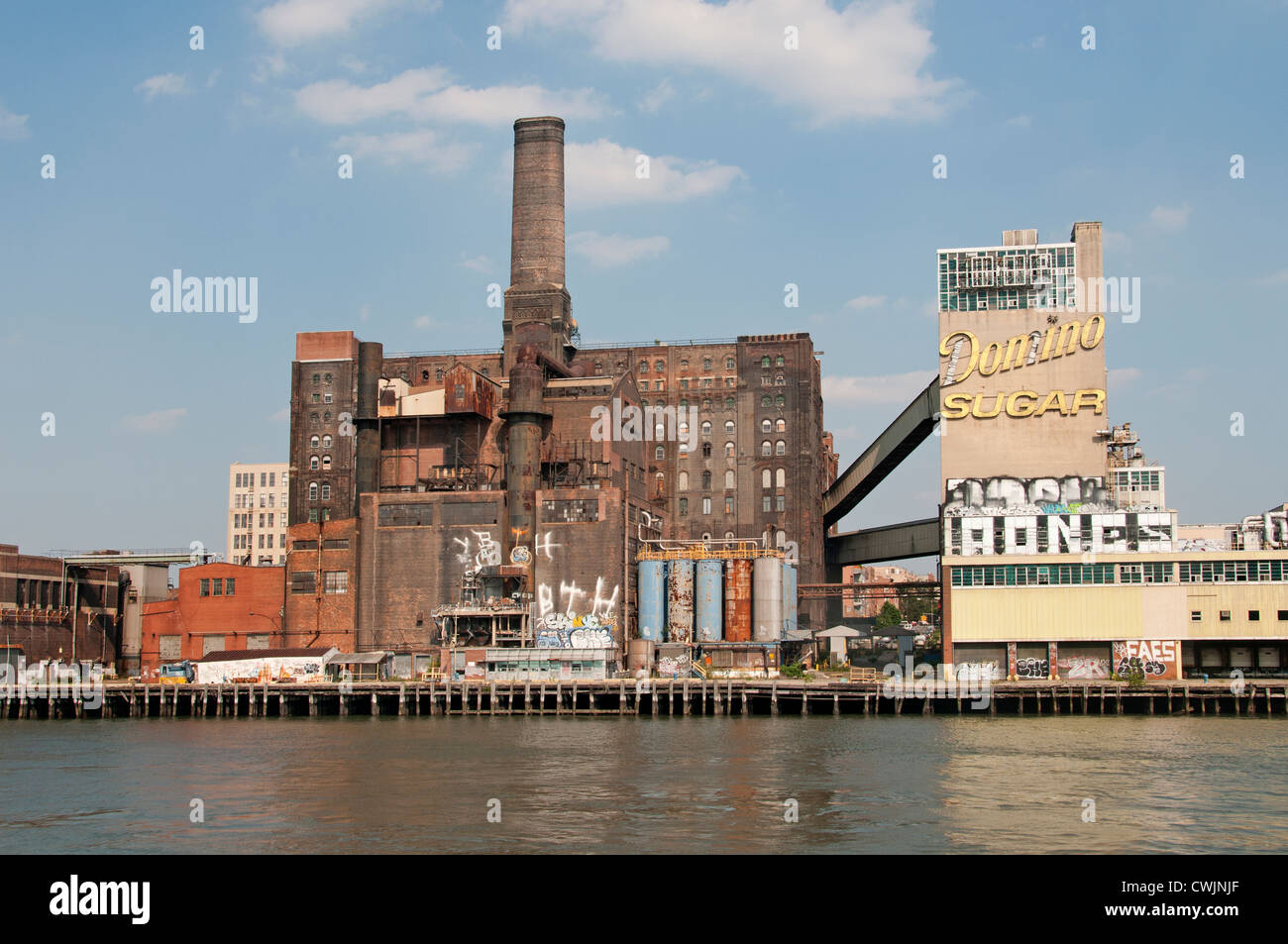 Domino Zuckerraffinerie Williamsburg Brooklyn New York Vereinigte Staaten von Amerika Stockfoto