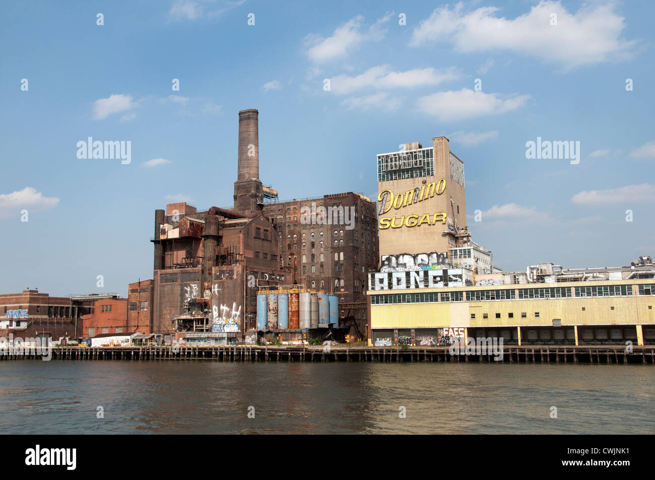 Domino Zuckerraffinerie Williamsburg Brooklyn New York Vereinigte Staaten von Amerika Stockfoto