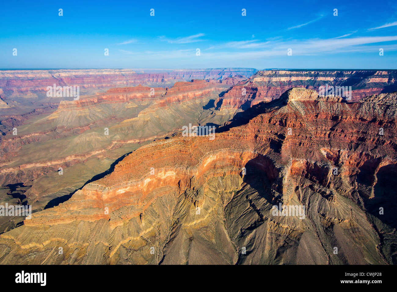 Luftaufnahme des Grand Canyon National Park, Arizona, USA Stockfoto