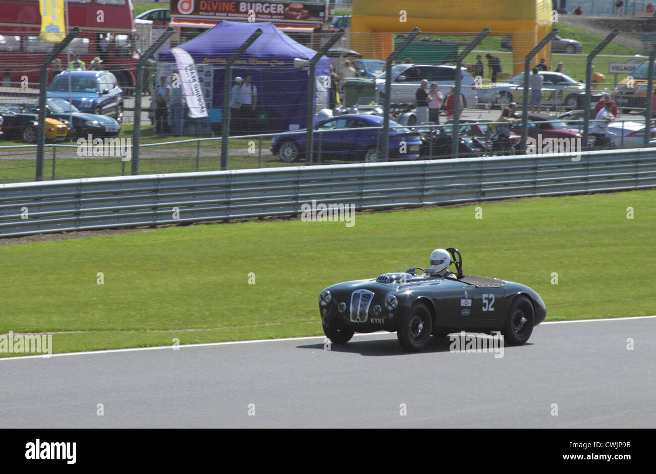 Frazer Nash Targa Florio angetrieben von Anthony Galliers Pratt RAC Woodcote Trophy für Pre-56 Sportwagen Silverstone Classic 2012 Stockfoto