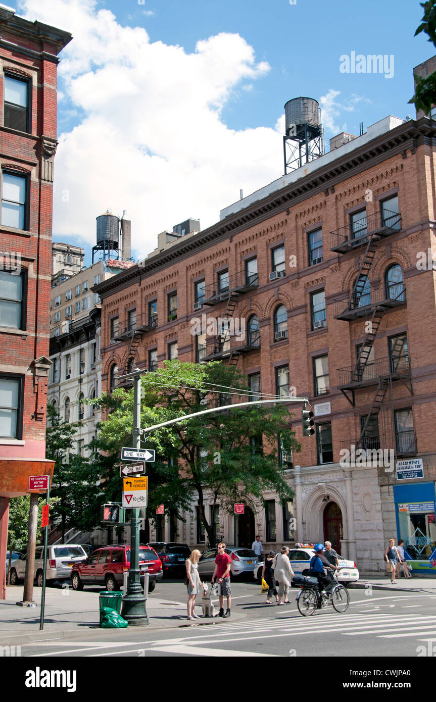 Columbus Avenue New Yorker Upper West Side Manhattan Stockfoto