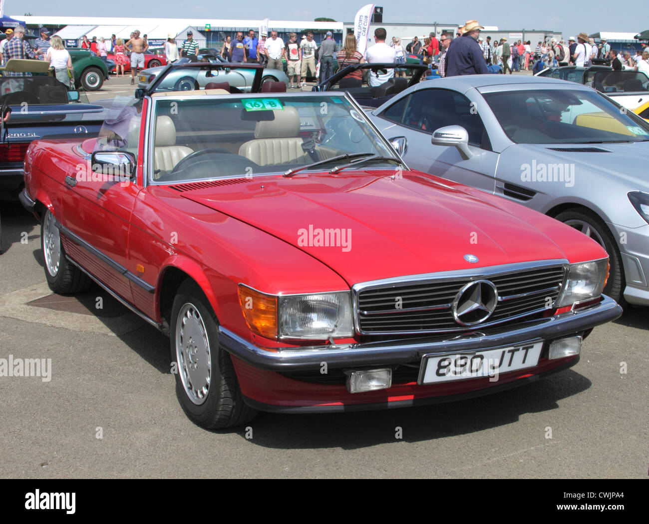 Mercedes-Benz bei Silverstone Classic Juli 2012 Stockfoto